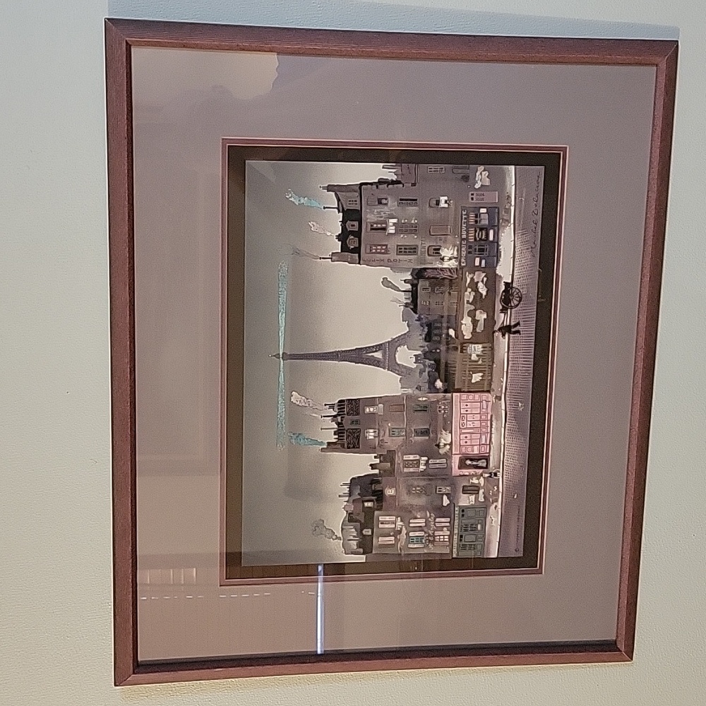Original Hand Made Lithograph by Michel Delacroix.